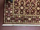 5' 9" X 9' Karastan with Label American Made Floral Wool Rug 700/707 Nice - Jewel Rugs