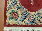 2' X 4' Handmade Chinese Floral Oriental Wool Rug Carpet Nice Red - Jewel Rugs