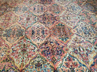 10' 3" X 14' Antique KARASTAN Kirman Multicolor Panel # 717 American Wool Area Rug - Jewel Rugs