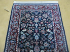 2' 7" X 8' Vintage Handmade Indian Agra Wool Blue Runner Oriental Rug Nice - Jewel Rugs