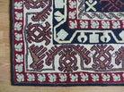 4' X 6.5' Handmade American Hooked Wool Rug - Jewel Rugs