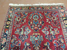 2' X 4' Antique Hand-Knotted Handmade Indian Floral Wool Rug Carpet Red Nice - Jewel Rugs