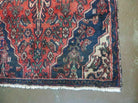 3' X 6' Antique Handmade India Floral Oriental Wool Rug Veg Dyes Red Nice - Jewel Rugs