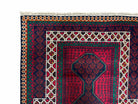 2' 9" X 4' 8" New Vintage Handmade Tribal Rug Veggie Dyes 3x5 Balouch Prayer Rug - Jewel Rugs