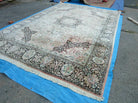 10' X 14' Vintage Handmade Indian Kashmir Silk Rug Large Carpet - Jewel Rugs