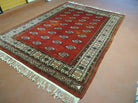 7' X 9' Vintage Handmade Bokhara Turkoman Pakistan Wool Rug Carpet Nice - Jewel Rugs