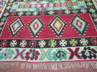 7' X 9' Vintage Turkish Kilim Handmade Flat Weave Wool Rug Veg Dye Nice - Jewel Rugs