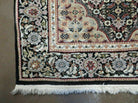 2'5" X 8" Vintage Handmade Chinese Oriental Runner - Wool with Silk Accents Black Rug - Jewel Rugs