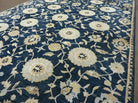 9' X 12' Safavieh Abstract Modern Hand Tufted Wool Rug Floral Flower Nice Navy - Jewel Rugs