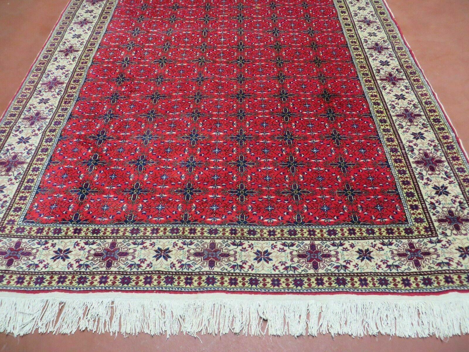 6' X 10' Vintage Handmade Turkish Sevas Kayseri Wool Rug Carpet Nice - Jewel Rugs