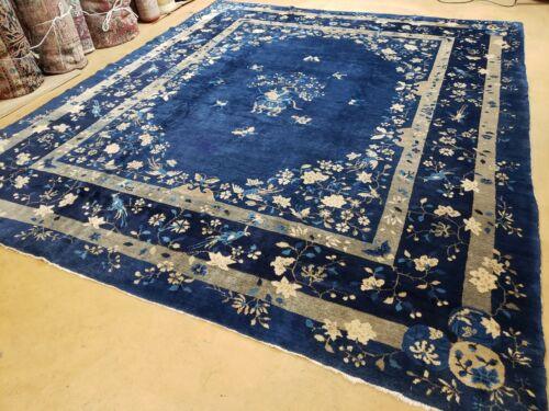 8' X 10' Antique Hand Made Art Deco Nichols Peking Chinese Rug Carpet Blue Nice - Jewel Rugs