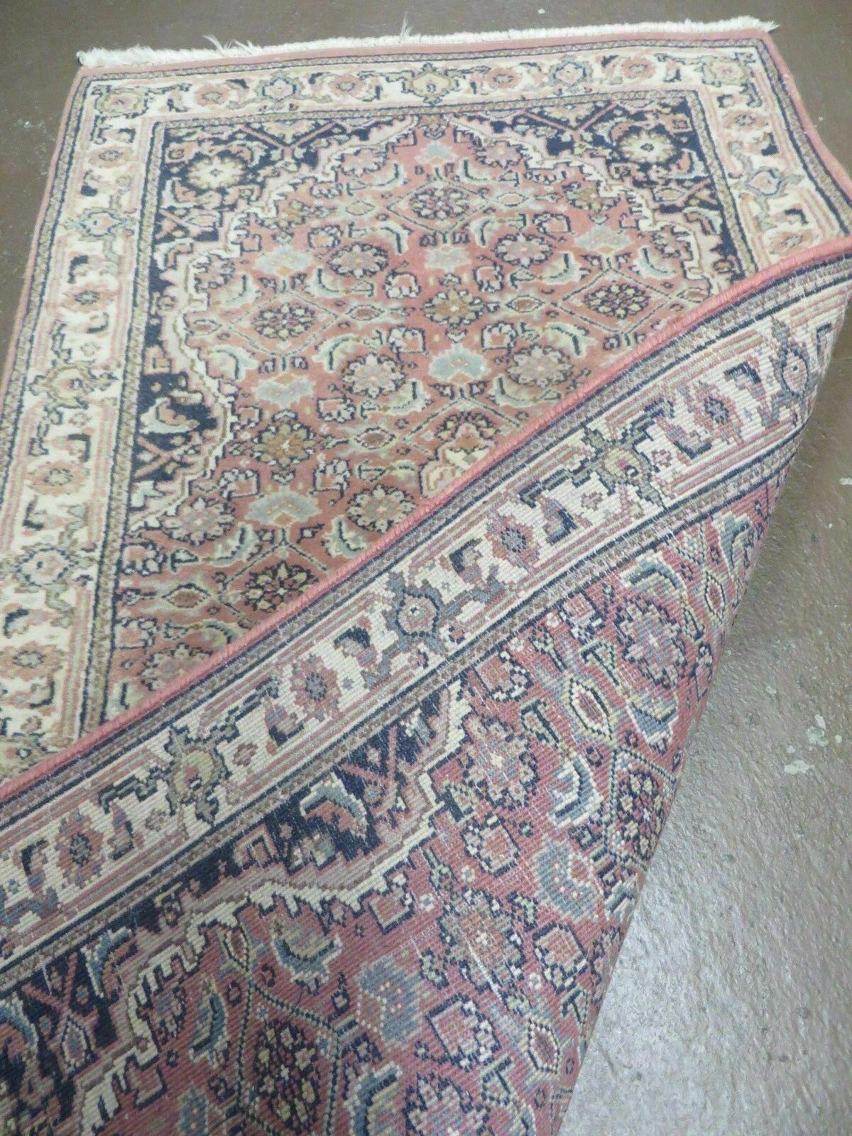 2' X 4' Vintage Handmade India Floral Oriental Jaipur Wool Rug Carpet NICE - Jewel Rugs