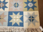 6' X 8' Scandinavian Kilim Flat Wool Rug Swedish Modern Contemporary Earth Color - Jewel Rugs