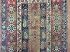 4' X 9' Antique 1880s Handmade Caucasian Shirvan Kazak Wool Rug Repairman Dream - Jewel Rugs