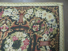 10' X 13' Handmade English Pattern Needlepoint Wool Floral Rug Carpet - Jewel Rugs