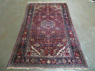 3' X 5' Antique Handmade India Floral Oriental Wool Rug Veg Dyes Nice - Jewel Rugs