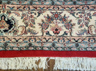 9' X 12' Vintage Handmade India Medallion Wool Rug Vegetable Dyes Nice Red - Jewel Rugs