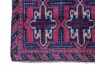 3X5 Vintage Handmade Tribal Wool Rug Balouchi Rug Afghan Rug Red Beige Blue Nice - Jewel Rugs