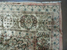 9' X 12' Antique Hand Knotted Made Indian Shiny Wool Rug Floral - Jewel Rugs