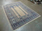 4' X 6' Antique Handmade Turkish Mehrab Prayer Wool Rug Lantern Beautiful - Jewel Rugs