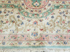 11' X 12' Handmade India Royal Kirman Wool Rug Hand Knotted Carpet Square Green - Jewel Rugs