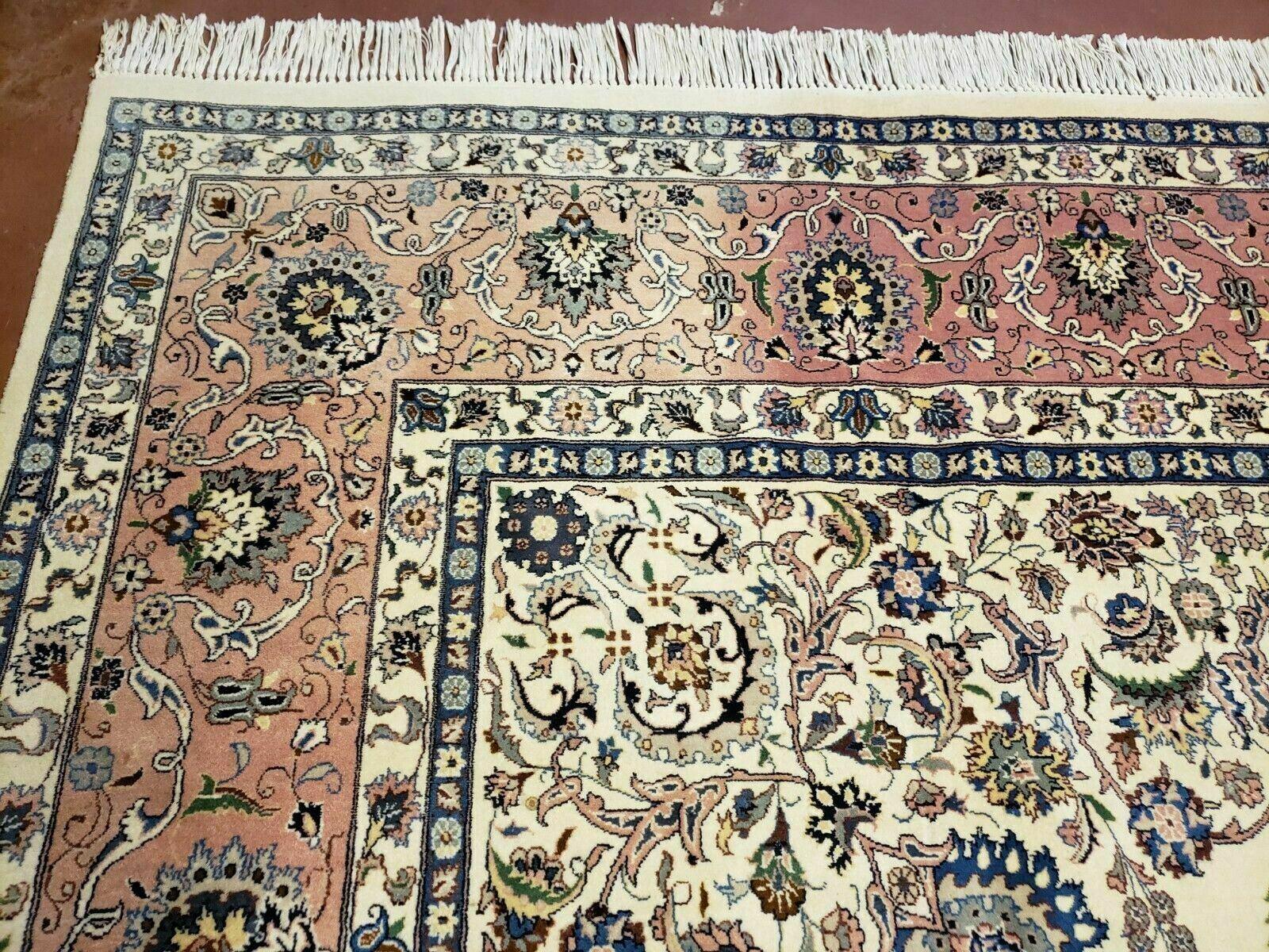 9' X 12' Vintage Fine Handmade Pakistan Oriental Wool Rug Carpet Hand Knotted - Jewel Rugs