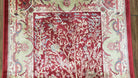 Tree of Life Silk Rug, Red, Beige, Deer, All Silk Oriental Carpet, Small Accent Rug, Very Detailed, Bamboo Silk, 2.5 x 4 ft, 2' 8" x 4' 1" - Jewel Rugs