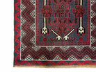 3x5 New Vintage Handmade Tribal Wool Rug Balouch Rug Afghan Rug Red Beige Nice - Jewel Rugs