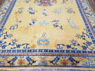 6' X 9' Antique Handmade Art Deco Nichols Peking Chinese Rug Carpet Gold Blue - Jewel Rugs