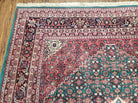 6' X 9' Vintage Authentic Top Quality Handmade Indo Persian Bijar Wool Rug Herati Geometric Pattern Veg Dyes Nice Unique - Jewel Rugs