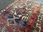 5' X 6' Antique Handmade Turkish Oriental Eagle Design Wool Veg Dyes Red Bold Rug Bohemian Boho Tribal Home Décor - Jewel Rugs