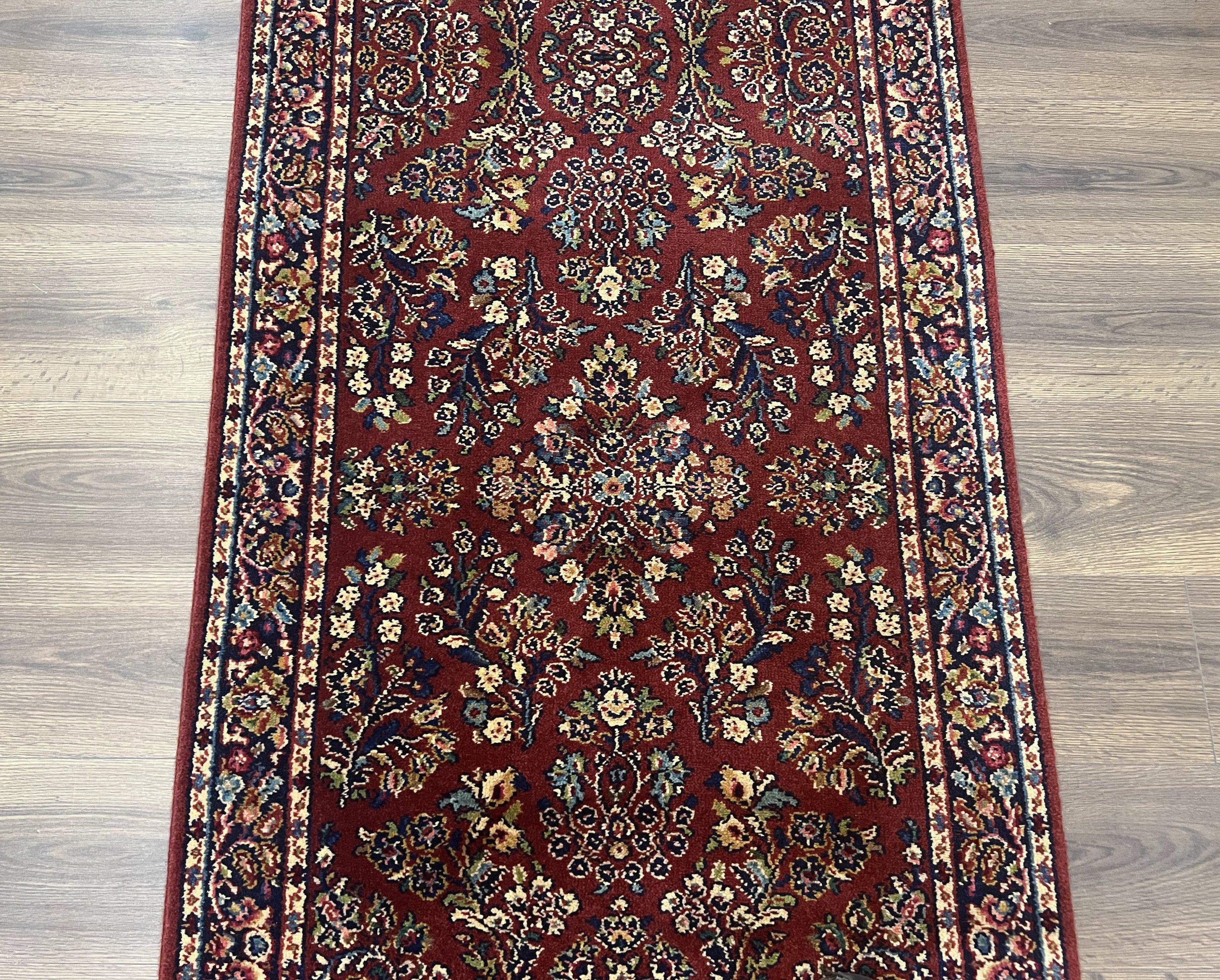 Karastan Runner Rug, Karastan Sarouk #785, Original Collection, 700 Series, 2.10 x 12 ft Runner, 3x12 Runner, Wool Karastan Rug, Rare, Red - Jewel Rugs