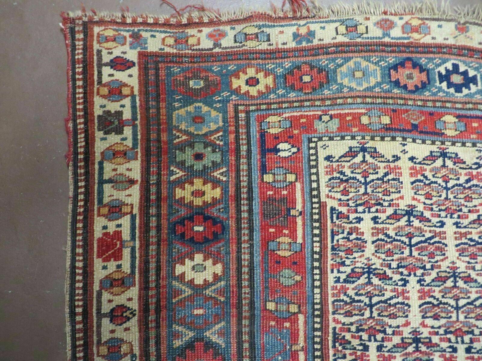 5' X 9' Antique Handmade Caucasian Kuba Wool Rug Veg Dye Runner Nice - Jewel Rugs