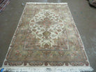 4' X 6' Vintage Handmade Fine Chinese Floral Oriental Wool Rug Beauty Details - Jewel Rugs