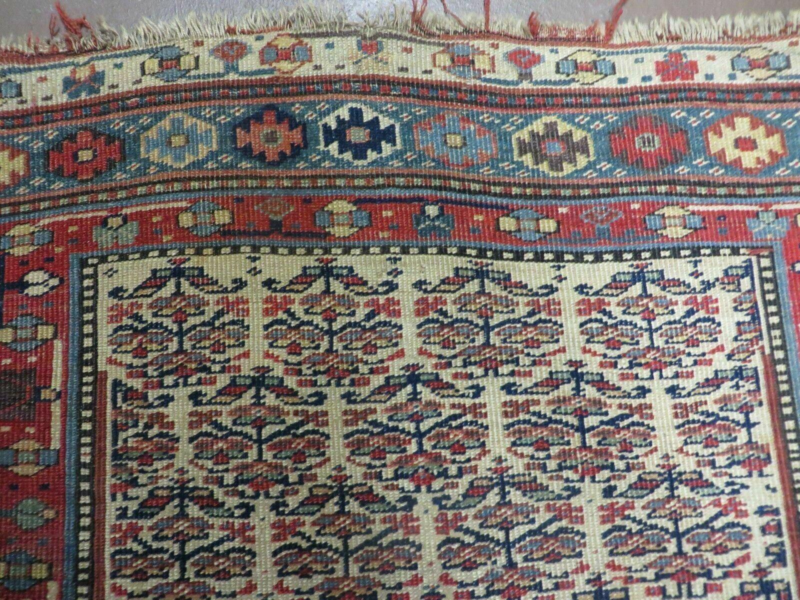 5' X 9' Antique Handmade Caucasian Kuba Wool Rug Veg Dye Runner Nice - Jewel Rugs