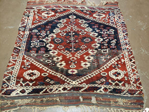 4' X 4' 4" Antique Handmade Turkish Oriental Bergema Wool Veg Dyes Tribal Collectible Rug - Jewel Rugs