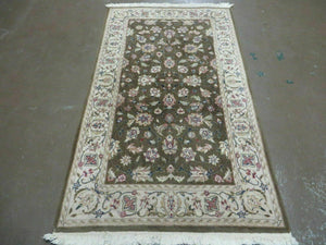 3' X 5' Handmade Indian Jaipur Wool Rug Carpet Nice # 844 Black - Jewel Rugs