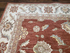 Karastan Rug 8' 6" x 11' 6", Sierra Mar 35505, Sedona Henna, Red and Cream, Traditional Indo Mahal Rug, Large Floral Design, Large Carpet - Jewel Rugs