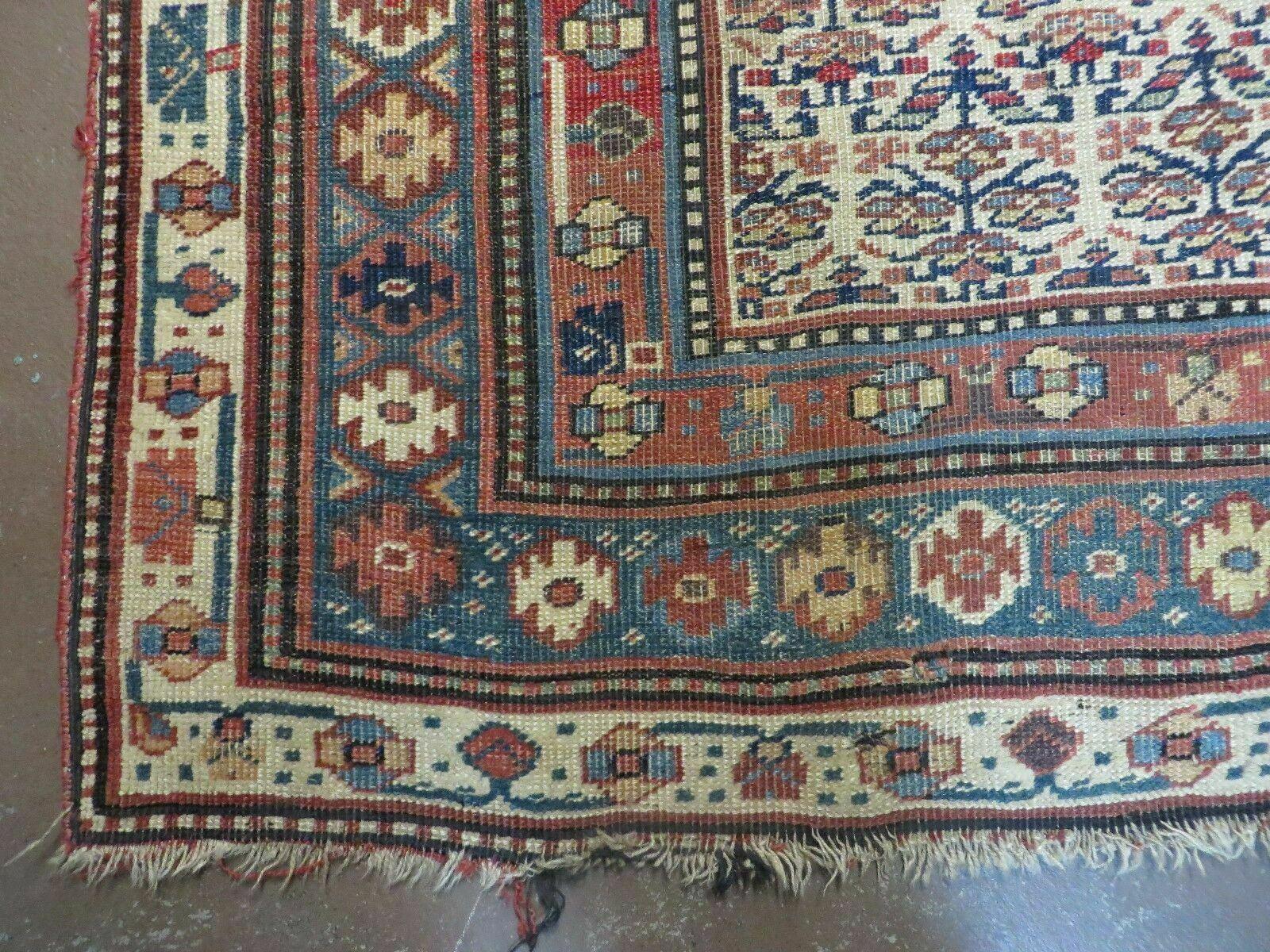 5' X 9' Antique Handmade Caucasian Kuba Wool Rug Veg Dye Runner Nice - Jewel Rugs