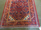 3' 6" X 10' 4" Antique Handmade India Floral Oriental Wool Runner Rug # 128 - Jewel Rugs