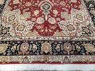 6.5 x 9.5 Medallion Rug 6x9 Vintage Pak Persian Rug, Red Pakistani Rug, Traditional Oriental Rug, Vintage Wool Rug, 5.9 x 9.6 Rug Nice - Jewel Rugs