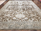 9.6 x 13 Karastan Rug, Euphoria Newbridge Brown, Large Shah Abbas Flowers, Allover Floral Pattern, Vintage Traditional Carpet - Jewel Rugs