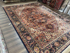 8.8 x 12 Karastan Heriz Rug #726, Vintage Karastan Wool Carpet, Hard to Find Discontinued Original 700 Series, Geometric Area Rug, Oriental - Jewel Rugs