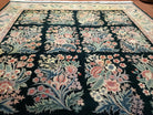 9x12 Floral Pattern Rug Green Garden of Eden Pakistani Carpet Hand Knotted Wool Area Rug Living Room Rug Vintage Dining Room Rug 9 x 12 Nice - Jewel Rugs