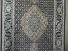 2'7" X 9' Vintage Handmade Chinese Black Runner with Central Medallions - Persian/Oriental Mahi Fish Design - Wool Rug w/ Silk Accents - Jewel Rugs