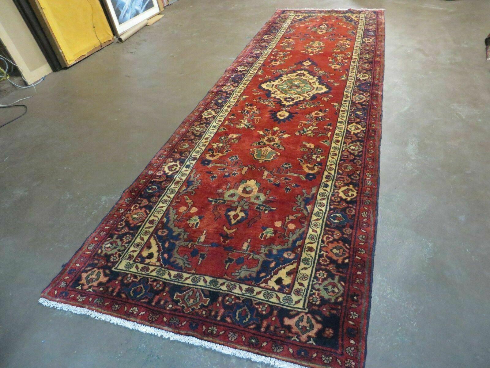 3' 9" X 13'2" Antique Handmade Turkish Wool Runner Rug - Jewel Rugs