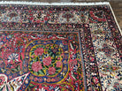 Spectacular Antique Persian Yazd Rug 12x19, Oversized Carpet 12 x 19, Palace Sized Hand Knotted Wool Rug, Floral Medallion, Kirman Lavar, Ivory Red - Jewel Rugs