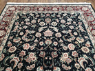 6' X 9' Vintage Oriental Fine Floral Handmade Wool Silk Rug Vegetable Dyes Nice - Jewel Rugs