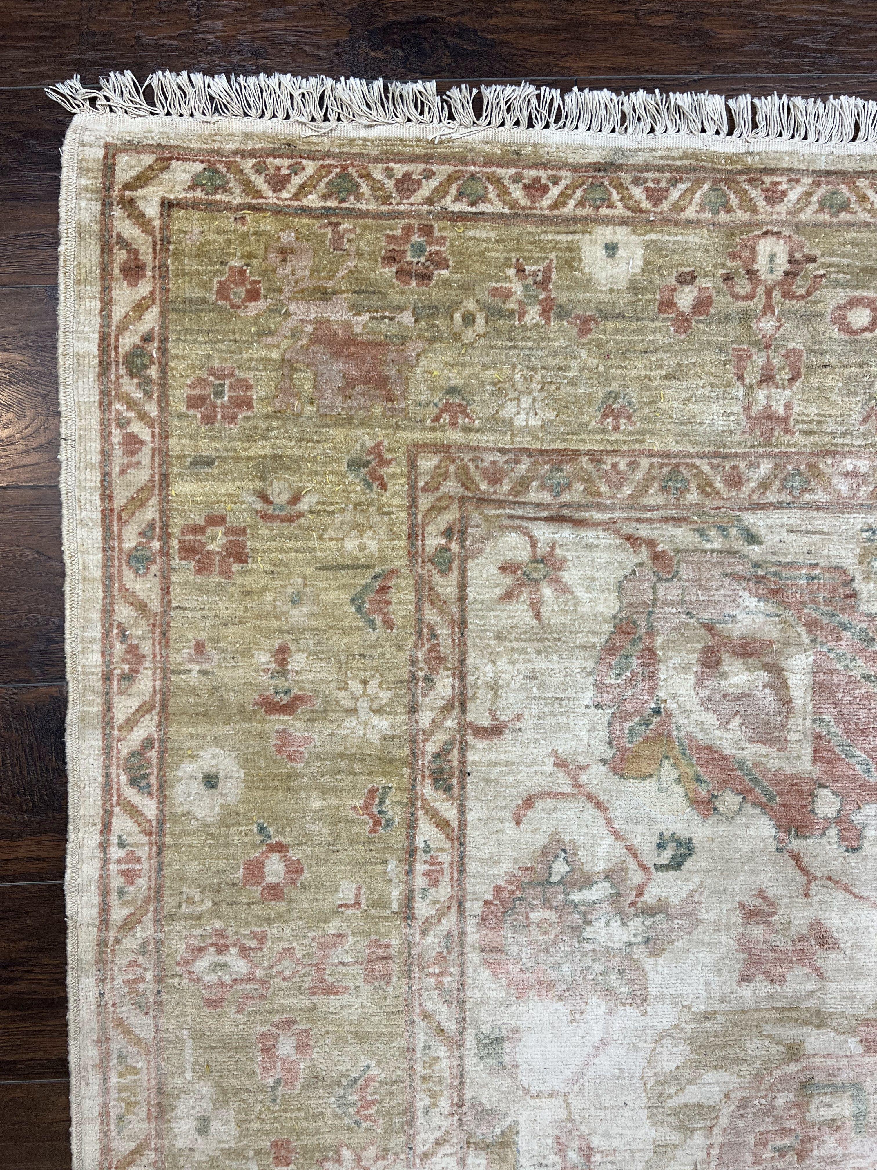 Turkish Oushak Rug 8x10, Hand Knotted Wool Turkish Oushak Carpet 8 x 10 ft, Farmhouse Rug, Neutral Colors, Vintage Handmade Turkish Area Rug - Jewel Rugs