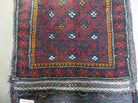 19" X 41" Antique Tribal Nomad Hand Woven Turkish Double Saddle Bag Dark Red - Jewel Rugs